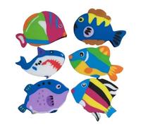 30Pcs Cute Fish Shape Pencil Eraser Multi-Purpose Soft Eraser