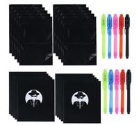 30pcs Detective Games Toys with Invisible Ink Pens for Kids, Detective Gadget Mini Notebooks Storage Bag Detective Kit for Detective Party Top Secret Party Escape Room Party Favors