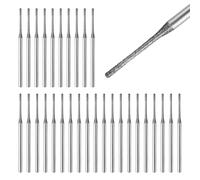 30pcs Diamond Drill Bits Set 1mm/0.039in 150 Grit Diamond Tip Drill Bits | 2.2mm/0.086in Shank for Drilling Grinding Glass Ceramic Stone Granite Jewelry Compatible with Dremel Rotary Tools