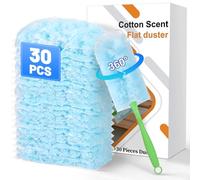30PCS Disposable Dusters Refills Compatible with Swiffer,Bulk Heavy Duty 360 Degree Duster Replacement Head for Blinds Ceiling Fans and Furniture Dusting