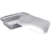 30PCS Disposable Tin Foil Lunch Boxes Takeout Fast Food Packaging Suitable for Baking Cooking Storage and Freezing Multi Purpose Aluminum Foil Convenient Practical