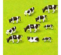 30Pcs DIY Animals Layout Miniature Landscape Model Painted Farm HO Scale Cows Model Railway