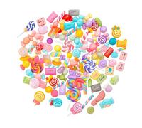 30Pcs DIY Resin Charms Candy Set, Colorful Slime Charms for Phone Case Decorations, Junk Case Kit for Scrapbooking, Jewelry Making, and Creative Crafts, Perfect for Kids and Teens