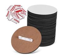 30Pcs DIY Sublimation Blanks Buttons Name Badges for Work Durable Id Tags for Events Personalize Your Professional Look with Unique Designs