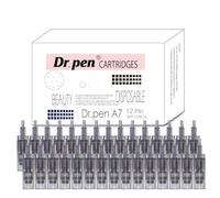 30pcs Dr. Pen A7 Replacement Beauty Cartridges - 12 Pin Precision Tips for Targeted Facial Routines, EO Sterilised Single-Use and Sealed, Hygienic Monthly Maintenance Pack for Home or Salon Use
