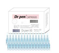30pcs Dr. Pen X5 3D Nano Replacement Cartridges - 3×3 Nano Tip Layout, Light Blue, One-Month Supply, Even Surface Skincare for Serum Use, Single-Use Sterile, Home & Salon, Compatible with Dr. Pen X5