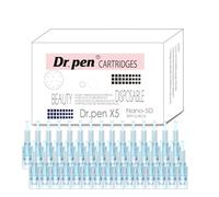 30pcs Dr. Pen X5 5D Nano Replacement Cartridges - Multi-5X5 Surface Nano Tips, Light Blue, One-Month Supply, Wide Area Surface Skincare, Single-Use Sterile, Home & Salon, Compatible with Dr. Pen X5