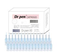 30pcs Dr. Pen X5 Replacement Cartridges - 12 Pin Tips, Light Blue, One-Month Supply, Balanced Coverage, Single-Use Sterile Refills for Face Skincare, Home & Salon, Compatible with Dr. Pen X5
