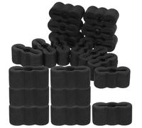 30pcs Drawer Slide Rubber End Stoppers Black Replacement for Cabinets