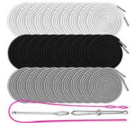 30PCS Drawstring Cords Replacement Drawstrings, 57 Inch Replacement Drawstring with 3 Pieces Drawstring Threader Tool, Reusable Drawstring for Sweatpants Shorts Pants Jackets Coats