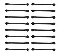 30pcs Dual-end Eyeshadow Sponge Sticks Black Oval Tips
