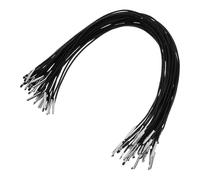 30Pcs Elastic Cord with Metal Ends, 29 CM Black Elastic Barbed Cord Stretch Round String Mask Lanyard Loop Craft Rope Extender Strap for DIY Craft, Book Binding, Party Hats, Menu Hanging