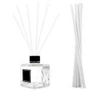 30PCS Extra Long Reed Diffuser Sticks,30cm X 4mm White Fibre Reed Thick Diffuser Sticks Natural Wood Rattan Aroma Oil Replacement Sticks for Fragrance and Aromatherapy in Home,Office (White)