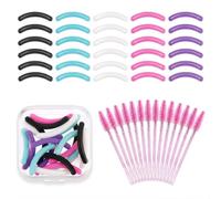 30pcs Eyelash Curler Refill Pads with 20pcs Disposable Mascara Wands