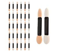 30pcs Eyeshadow Applicator,Dual Sided Oval Sponge Eyeshadow Applicator Brush,Eyeshadow Brush Sponge Applicator,Disposable Eyeshadow Brush Eye Makeup Applicators for Eyeliner Eye Makeup Beauty Tool