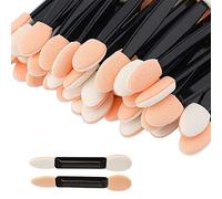 30pcs Eyeshadow Applicator,Eye Shadow Brush Double Sided,Eye Shadow Applicator Stick,Sponge Makeup Applicator,Disposable Eyeshadow Brushes Sponge Eye Shadow Brush for Eyeliner Eye Makeup Beauty Tool