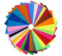 30pcs Felt Fabric Sheets A4 Size Textile Fabrics 30x20cm Felt for Crafts DIY Craftwork Squares Colour Sheets Crafts Fabric for Sewing, Wedding, Art and Crafts