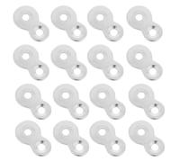 30pcs Figure Eight Iron Fastener with Screws, Dual Hole Connector