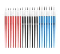 30Pcs Fine Tip Painting Brushes Set Shaft Nylon Tips Art Tools for Children Fine Art Crafting Multiple Colors Nylon Brush Pen