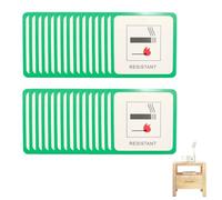 30PCS Fire Safety Labels for Furniture Dl7 Safety Hanging Fire Labels for Furniture （Green）