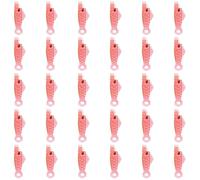30pcs Fish Mouth Type Threader, Sewing Machine Needle Threaders Automatic Easy Loop Threader Simple Quick Needle Threader for Sewing DIY Craft (Red)