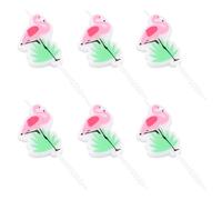 30pcs Flamingo Candle for Cake, Paraffin Birthday Party Decoration