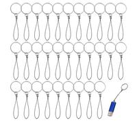 30PCS Flash Drive Lanyard, Split Keychain String Reusable USB Lanyard for USB Flash Drive MP3 MP4 Key Finder ID Card Badge