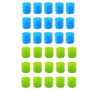 30pcs Fluorescent Car Tyre Valve Caps Dust Caps for Car Tyres Colorful Luminous Tyre Valve Cap Universal Cars Tires Valves Glow in the Dark Cars Valves Cap for Motorbike Trucks Bike