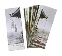 30pcs for Creative Chinese Paper Bookmarks Painting Cards Retro Beautiful Planet