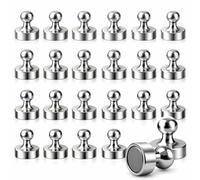 30PCS Fridge Magnets Strong, Fridge Magnets, 12x16mm Mini Magnetic Push Pins for Refrigerator and Noticeboard, Magnetic Thumb Tacks Small Whiteboard Magnets for Notes Photos and Paper Display