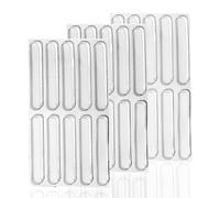 30pcs Furniture Bumpers 6.3cm Silicone Clear Cabinet Door Bumper Strips Transparent Cabinet Bumpers Pads Wall Protector Self Adhesive(Transparent)