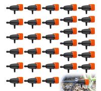 30Pcs Garden Irrigation Dripper Drip Irrigation Emitters, Drip Irrigation Parts Tool, Injector Sprinkler Head Adjustable Drip Irrigation Tool, Drip Irrigation System for Green Plant Irrigation