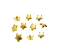30Pcs Gold Star Buttons Plastic Star Buttons Sewing Craft Buttons Sewing Embellishment Star Shape Shank Plastic Buttons for Clothing Bags DIY Accessories
