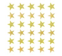30PCS Gold Star Iron on Patches, Sew on Star Embroidered Applique Patches (1 Inch) for Clothing Repair and Embellishment, Ideal for Jackets, Hats, Backpacks, Jeans, and Creative DIY Projects
