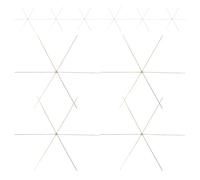 30pcs Golden Copper Snowflake Wire Frame for Christmas Craft Projects