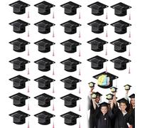 30PCS Graduation Cards With Plastic Domes,2026 Graduation Candy Dome Greetingcard Gift with Tassel Chocolate Box,GraduationCap Candy Cards for Friend Party Favors Candys Holder Graduations Gifts