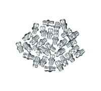 30pcs Grease Zerk Fittings, 1/4in-28 SAE Straight Thread Grease Nipples for Automotive Machinery and Industrial Equipment Replacement Accessories Part