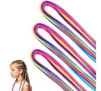 30PCS Hair Braiding Thread, Colorful Hair Wrap String Assorted Gradient Color Hair Rope Band Rainbow Hair Rope for DIY Braided Hairstyles, Ponytails, Festivals, Carnivals, Parties, Hair Accessories