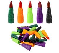 30pcs Halloween Witch Fingers, Colorful Plastic Fake Witch Fingers with 5 Colors for Halloween Party Cosplay Costume Accessory Dressing Ball Decoration