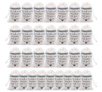 30pcs Hangover Kit Bag, 10 * 15cm Hangover Recovery Kit, Cotton Muslin Drawstring Bag, Soft to The Touch, Compact and Portable for Bachelorette Parties, Bridal Showers, Travel and Parties