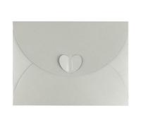 30PCS Heart Clasp Gift Card Envelopes Birthday Card Envelopes Wedding Invitation Envelopes Luxury Mailing Envelopes Pearlescent Paper Envelopes for Festival, Party, Greeting Cards, Gift Cards