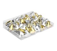 30Pcs Heart Photo Display Screws Decorative Wall Fasteners Metal Varnished Steel Center Polystyrene Thumbtacks Permanent Molded Picture Screws