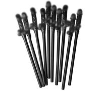 30pcs Hen Party Straws Hen Do Straw Drinking,Reusable Straws for Parties, Straws Naughty Drinking Straw for Birthday Wedding Bachelorette Hen Party (Black)