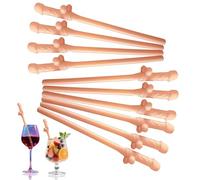 30pcs Hen Party Straws,Reusable Naughty Straw Drinking,Bride Hen Do Drinking Straw Cocktail Straws for Bride to Be Hen Do Party Birthday Wedding Bachelorette Party Decorations