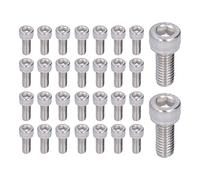 30Pcs Hex Bolt Socket Cap Head Screw, A2-70 304 Stainless Steel Marine Grade Fastener Hardware with 5mm Wrench Size for Indoor Outdoor DIY Construction Projects (M6*35)