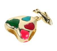 30pcs Hollow Heart Beads DIY Jewelry Charms for Bracelet Making Alloy | Lightweight, Fade Resistant, Comfortable Wear, Romantic Occasions, Valentines Day, Delicate Shiny Design