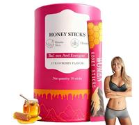 30PCS Honey Sticks for Women,Horm/one Balan/ce& Natural Energy Booster,Honey Sticks Pack with Shila/JIT Resin,Shila/JIT Hone/y S/Ticks,Hone/y Stic/k(Strawberry Flav/or)