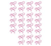30Pcs Horse Shape Metal Paper Clip 38x27mm Colored Bookmarks Page Clips for Document Photo Note Card Picture Management Creative Horse Design Paper Clips