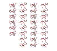 30Pcs Horse Shape Paper Clip 38x27mm Metal Paperclips Bookmarks Page Clips for Document Note Cards Photo Organization Horse Paper Clips