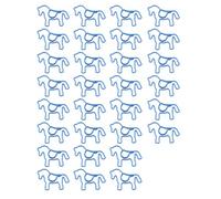 30Pcs Horse Shape Paper Clips Colored Metal Paperclip Document Organiser Clip for Document Journal Scrapbooking Craft Colorful Horse Shaped Paper Clips
